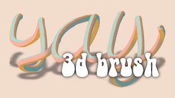 How to make a 3d Multicolored brush in Procreate and Adobe Fresco