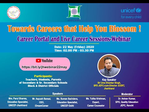 Towards Careers that Help You Blossom! Career Portal and Live Career Sessions – Webinar