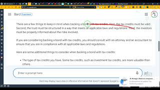 SAT PAC'S, TAX CREDITS, BONDS, TRUST, DECLARATION OF TRUST, CERTIFICATES OF TRUST AND BAIL????!!