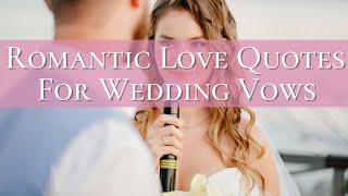 Examples of Wedding Vows That Make You Cry 💍😭 Cute Quotes for Groom or Bride 💑 Examples of Wedding Vows That Make You Cry 💍😭 Cute Quotes for Groom or Bride 💑