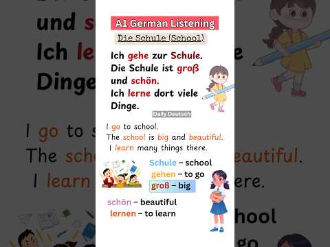 A1 German Listening Practice / Die Schule