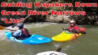 Guiding Kayakers down Green River NC  “Lite