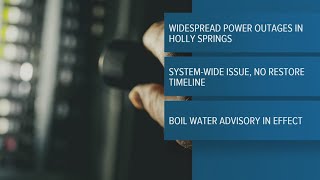 Holly Springs under boil advisory as blackouts continue
