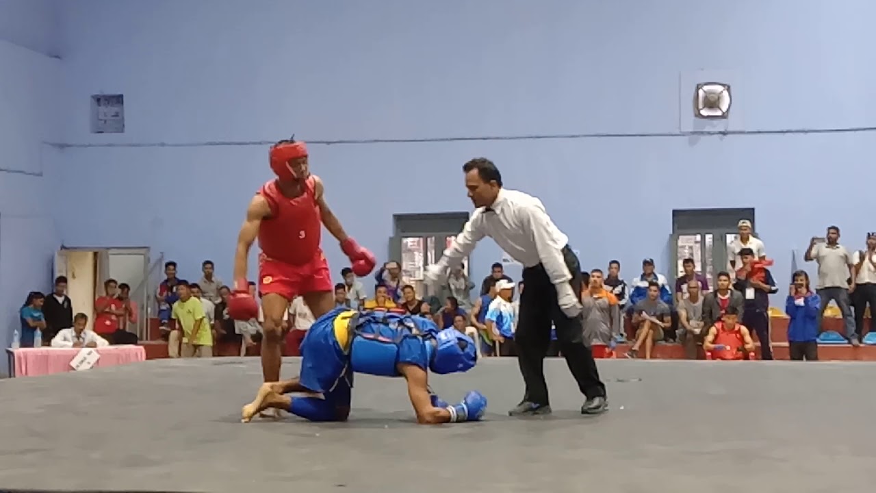 Wushu Sanda Fight 60kG 8th National game Nepal 2075