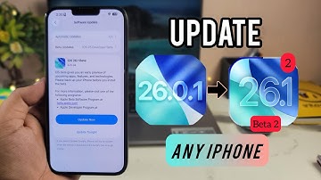 How to Update iPhone From iOS 26.0.1 To iOS 26.1 Beta 2 Update (Full Guide)