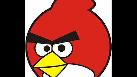Membuat gambar Red Bird  Angry Bird  menggunakan Coreldraw  pemula