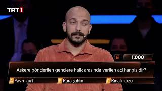 Askere Gönderilen Gençlere Halk Arasında Verilen Ad Hangisidir? - Melih Bilgen - 3Te 3 - Trt 1