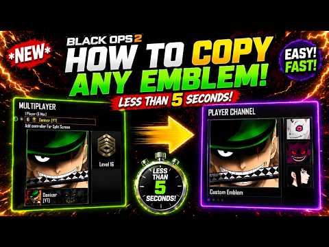 *NEW* COPY ANY EMBLEM in LESS than 5 SECONDS! DUPLICATE Emblems Tutorial (BO2 2026)