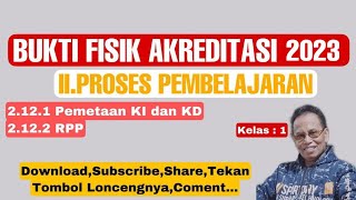 Bukti Fisik Akreditasi Pemetaan KI, KD dan RPP Kelas 1