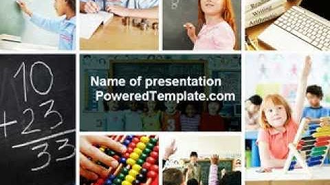 Lesson In Math PowerPoint Template by PoweredTemplate.com