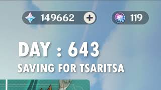 DAY 643 SAVING FOR TSARITSA