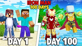 Tóm Tắt 100 Ngày làm IRON MAN Trong Minecraft Sinh Tồn Siêu Khó Cùng Thằng Bạn Thân !