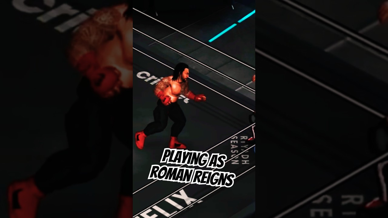 Playing as Roman Reigns in Fire Pro Wrestling World