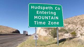 ENTERING MOUNTAIN TIME ZONE