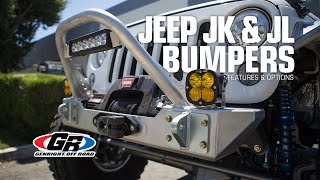 Aluminum Front Bumpers for Jeep JK & JL | GenRight Off Road