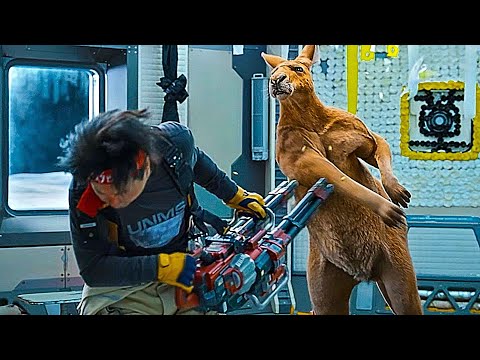 رائد فضاء وكنغر بيعيشوا على القمر بعد ما الارض ضربها نيزك ودمرها ملخص فيلم  