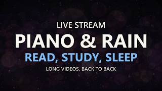 Soft Piano and Rain Live | Calm Music for Reading, Study and Sleep screenshot 1