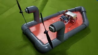 cómo hacer rc boat twin 180 motor utilizando tubería de pvc