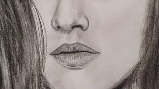 How To Draw A Beautiful Girl Alexandra Daddario Lips Part 3 By Ankit Maurya Arts