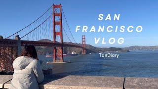 Day trip in San Francisco: palace of arts, golden gate bridge, fisherman's wharf 丨 US vlog