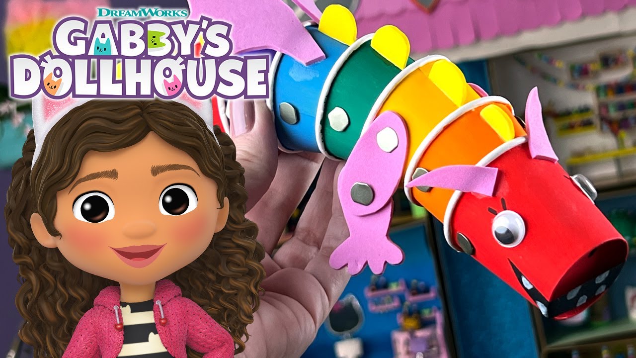Let's Make RAINBOW Paper Cup Poppers! | GABBY'S DOLLHOUSE - YouTube