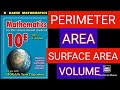 PERIMETER, AREA, SURFACE AREA, VOLUME