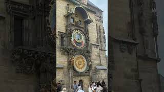 The Magic of Prague’s Astronomical Clock ✨⏰ #AstronomicalClock #Prague #OldTownPrague #TravelShorts