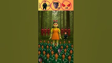 Squid game S3 pt4 Odd One Out Challenge #김프로 #유백합