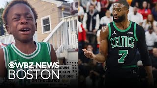 Jaylen Brown responds to crying 6-year-old Celtics fan in viral video