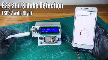 How to make a Gas and Smoke leakage detection system using an ESP32 board #sritu_hobby #esp32project