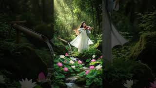 🍃 Soothing Violin and Waterfall Harmony – Nature Relaxation Music for Calm Mind  #relaxing #violin