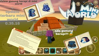 Riview gunung di mini world + update baru mini world (skin gratis!!) screenshot 5