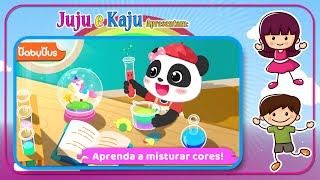 Jogo para crianças -  Artes e Cores do pequeno panda (misturando as cores)🧑‍🎨 screenshot 1