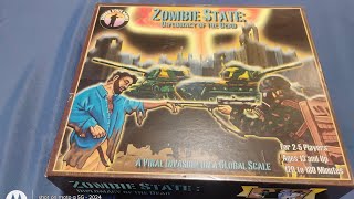 Unboxing Zombie state board game 