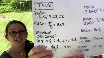Compare data using mean and mean absolute deviation (CCSS 6.SP.B 7.SP.B)