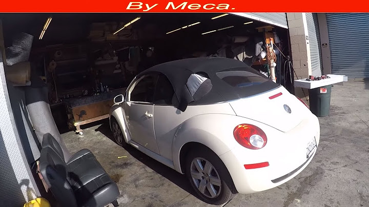 Como Remplazar Capota de Volkswagen Beetle. Instalar Capota.