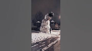 Evil Monster Snowman Scared Me in Christmas #snowman #monster #horror #christmas #ai #scaredofscary