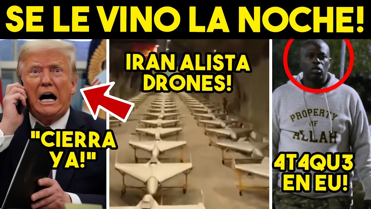 PANICO TOTAL! 4T4QU3 EN SUELO EU, TRUMP PIDE PAZ. IRAN LO RECHAZA ACUERDO, TODO SE COMPLICA. HOY