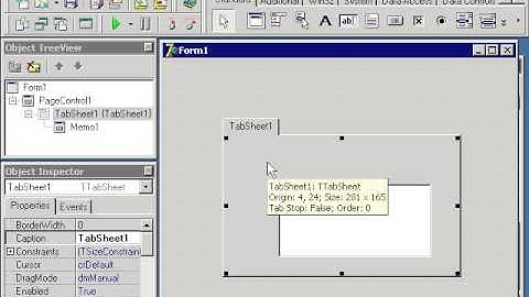 33 Delphi 7 Win32 Компонента PageControl