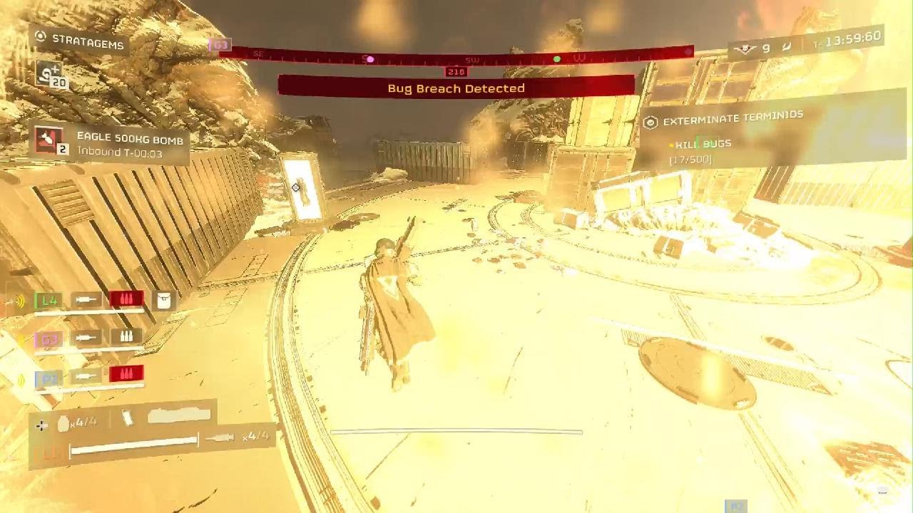 HELLDIVERS 2 Helldive difficulty defend mission - YouTube