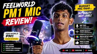 Feelworld PM1 Mic Review Sinhala | Budget Price, Next Level Quality!