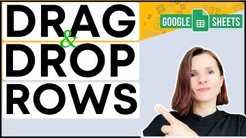 Rijen en kolommen verplaatsen in Google Spreadsheets