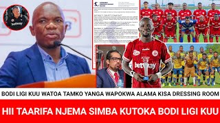 OFISA HABARI BODI LIGI KUU ATHIBITISHA YANGA KUPOKWA ALAMA KISA HAWAKUINGIA DRESSING ROOM