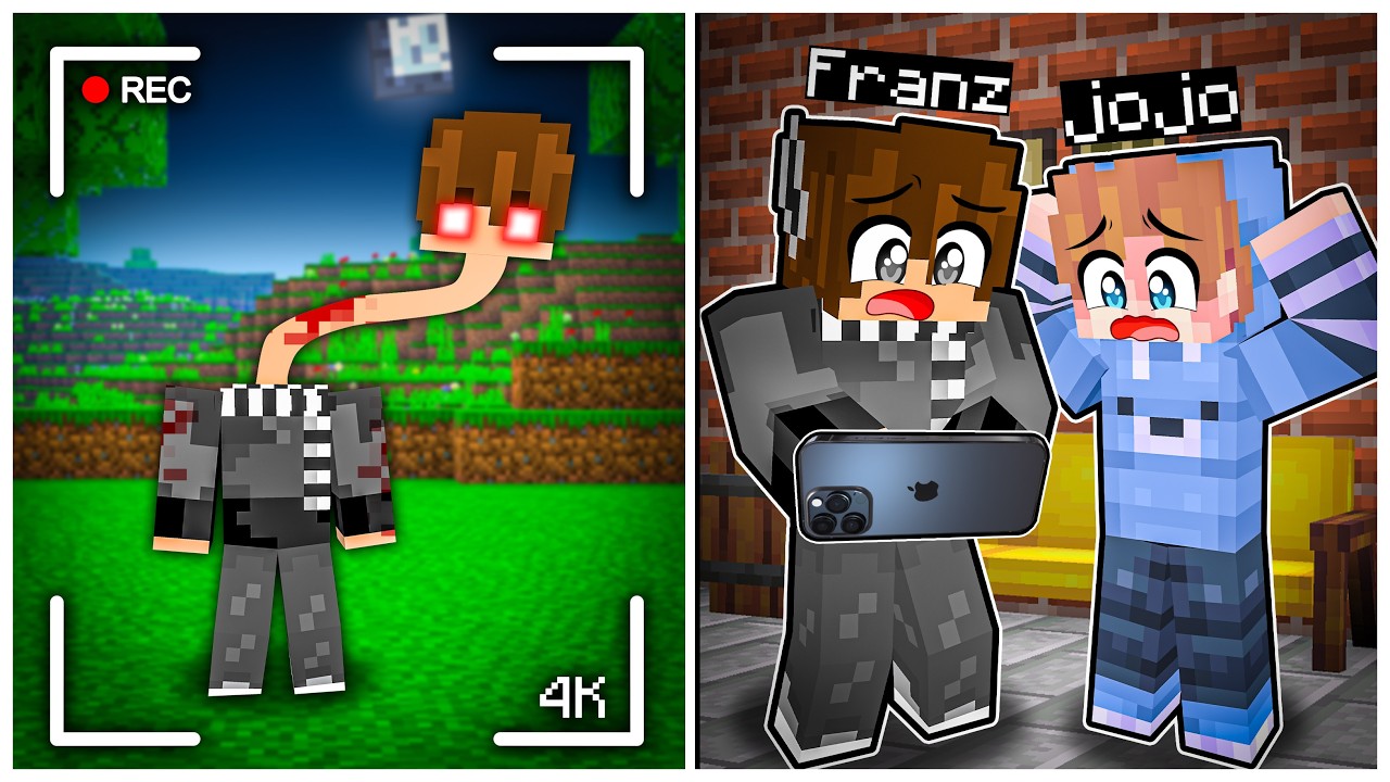FRANZ & JOJO KETAKUTAN MELIHAT CCTV ANOMALI LEHER PANJANG di MINECRAFT!