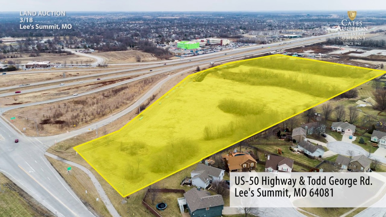 Bank Ordered Auction | 25 Acre Prime Highway Commercial Land | Lee's Summit, MO | Cates Auction