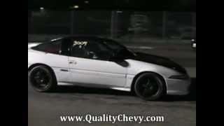 1990 Mitsubishi Eclipse GSX vs 2013 Chevrolet Camaro ZL1 Drag Racing Racelegal.com 3-22-2013