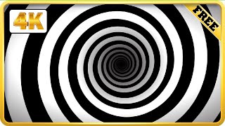 Endless spiral loops Black and White Optical Illusion video