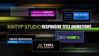 Kintyp Studio | Responsive Title Animations | Codecanyon Scripts and Snippets