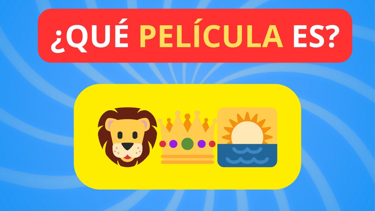 Adivina la PELÍCULA por los Emojis 🎬🍿 +50 Películas por Emojis