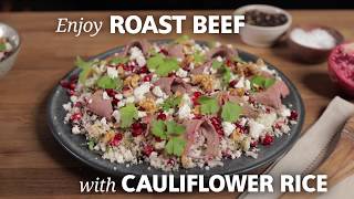 Irish Beef | How to make Cauliflower Rice with Roast Beef